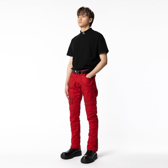 AKINGS Kyle Snap Cargo Pants (Red - Size 36) - Picture 7 of 7